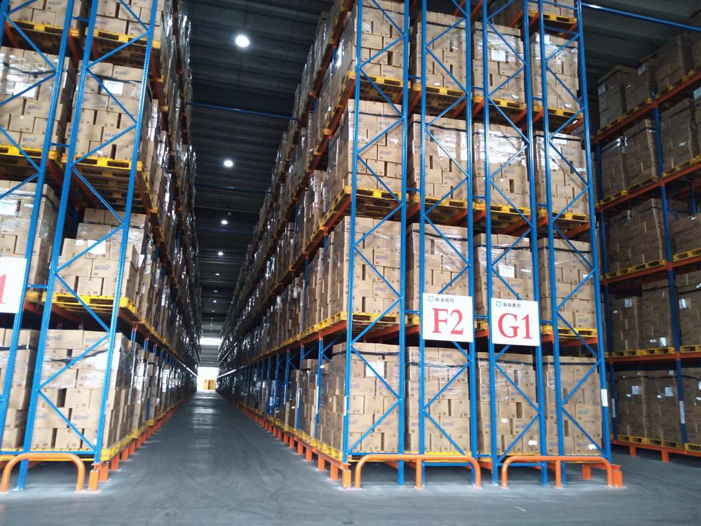 Estantería de doble profundidad para pallets