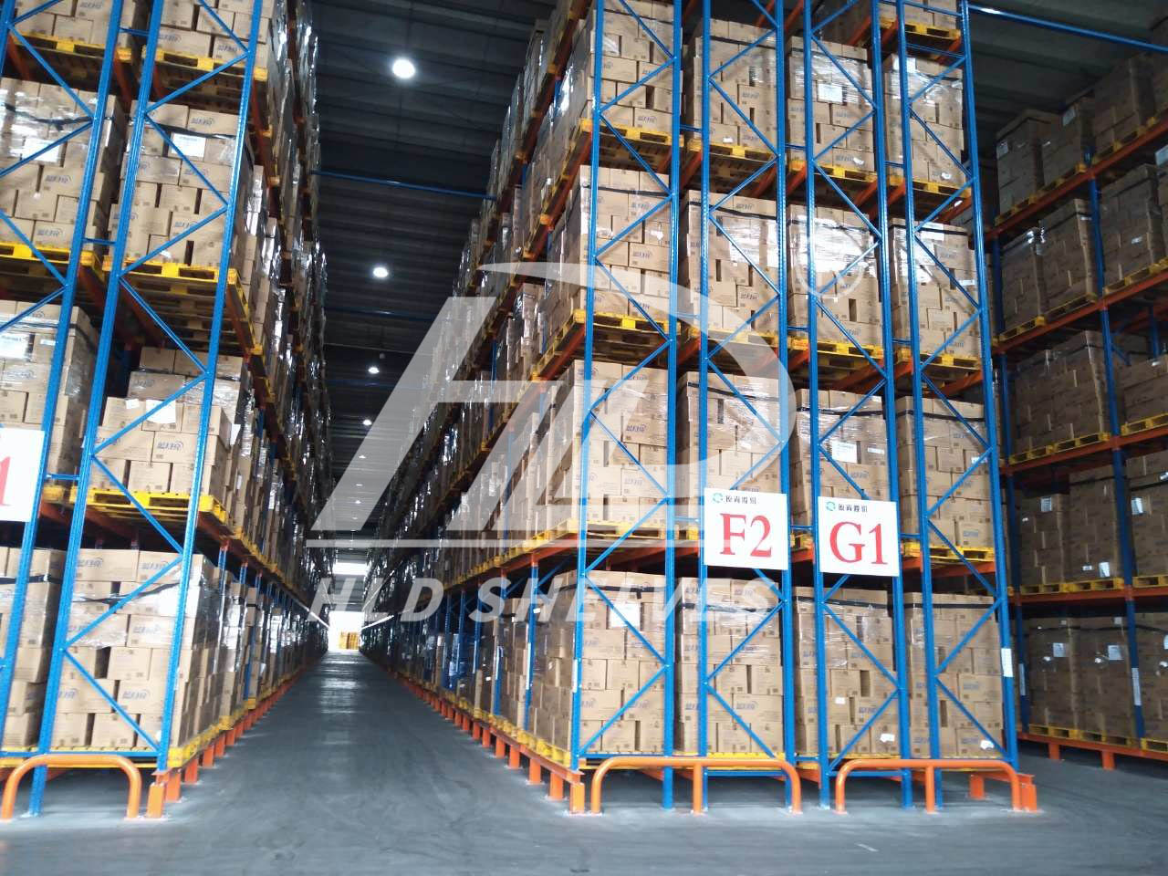 Estantería de doble profundidad para pallets